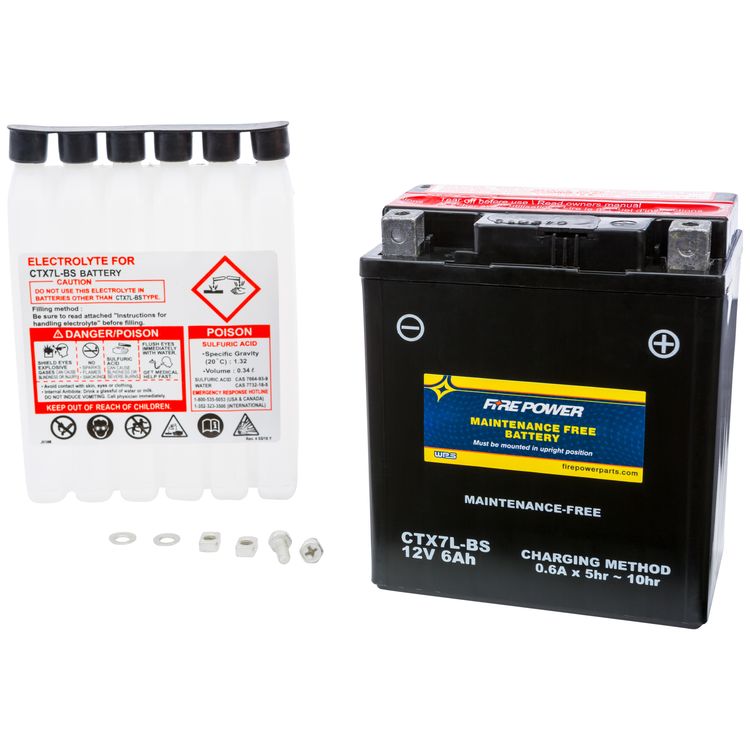 Fire Power Maintenance Free Battery CTX7L-BS