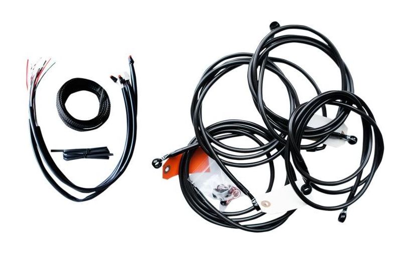 LA Choppers Handlebar Cable Brake Line And Wire Kit For Harley Softail w/ABS 2018-2025 18"-20" Apes Upper Cable