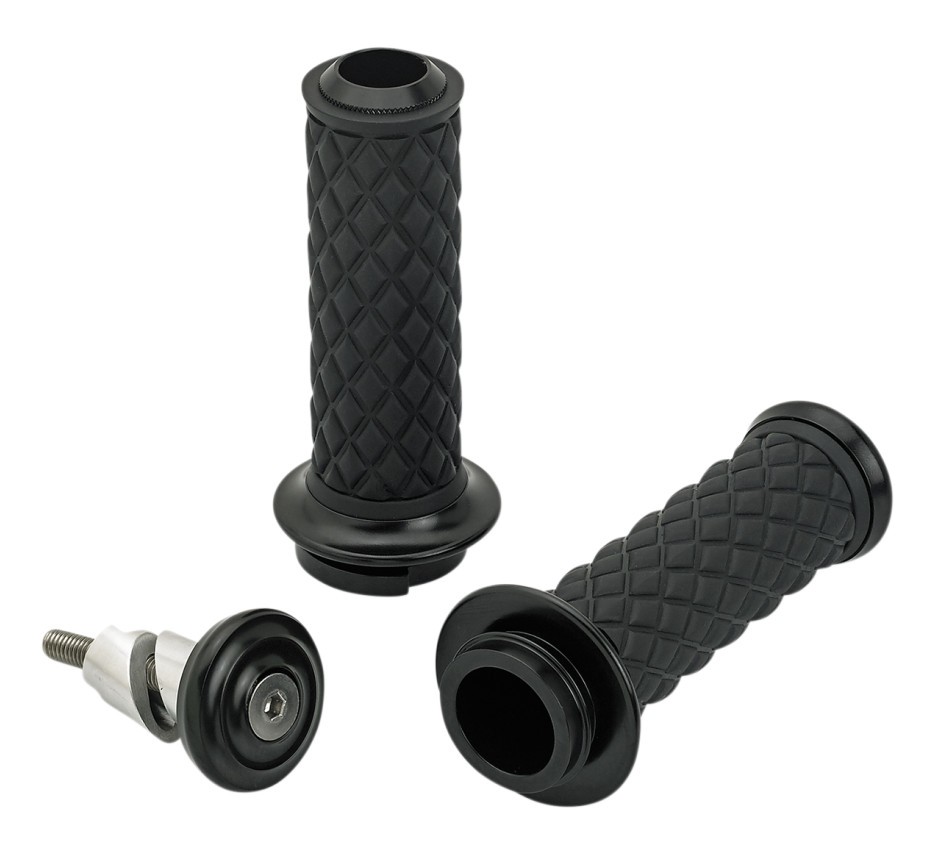 Biltwell Alumicore Grips For Harley With Throttle By Wire Fly-By-Wire Throttle