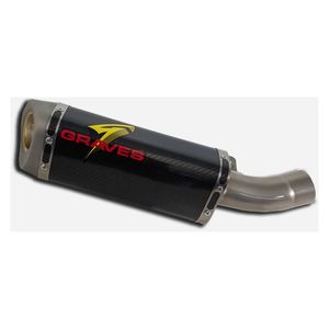 Graves Hexagonal Slip-On Exhaust Kawasaki ZX6R / ZX636 2019-2026