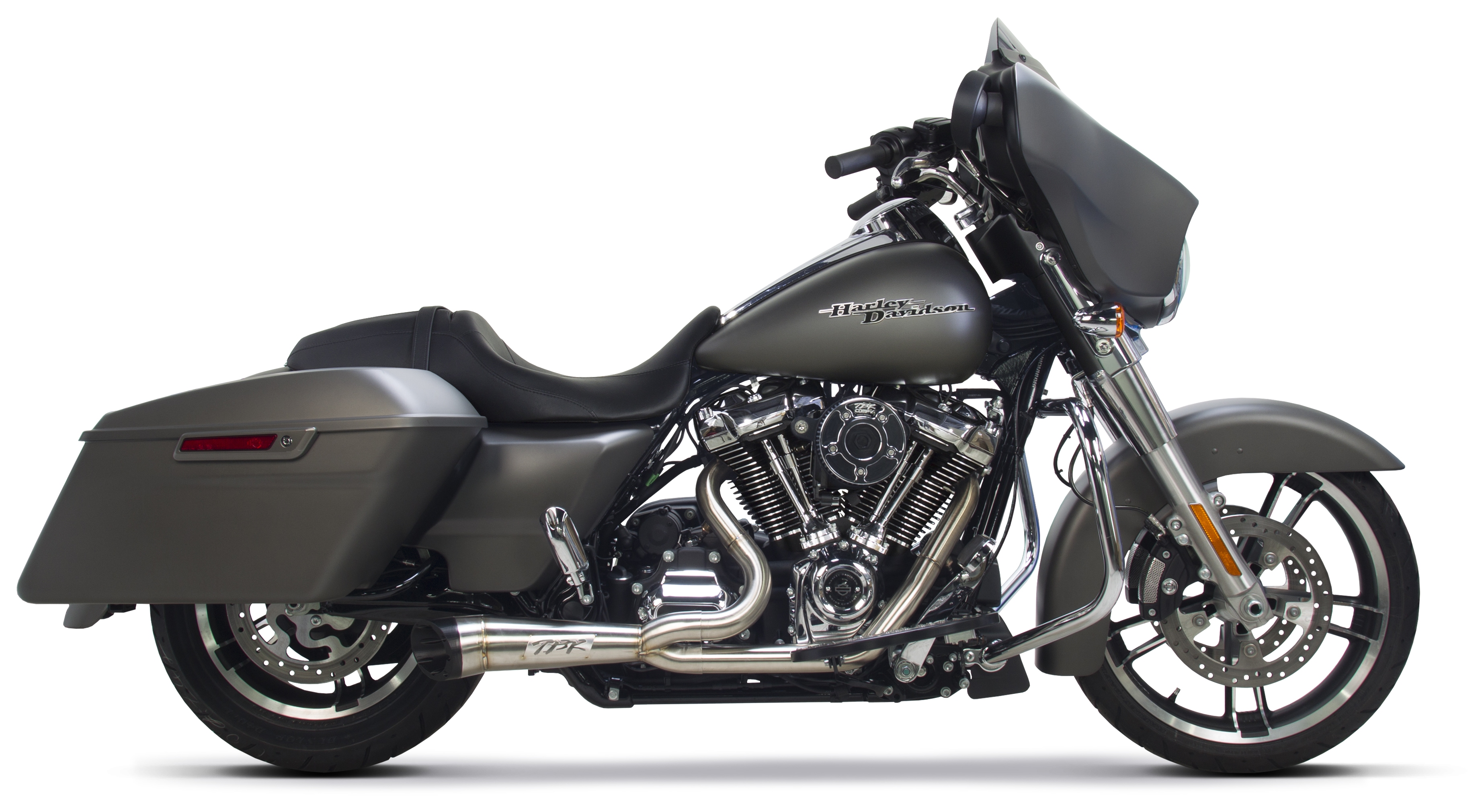 Two Brothers Turnout 2-Into-1 Shorty Exhaust For Harley - RevZilla