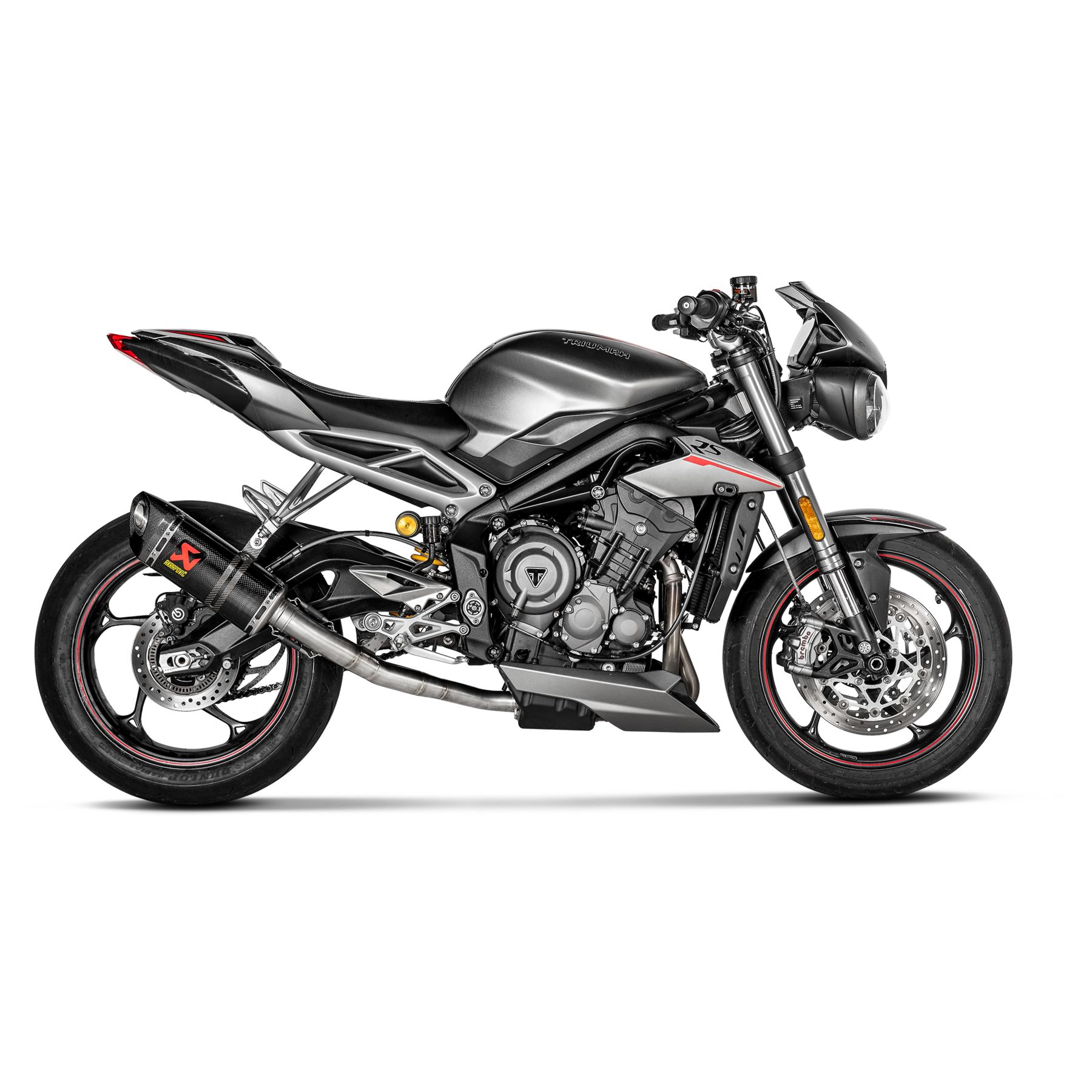 Akrapovic Slip-On Exhaust Triumph Street Triple 765 R / RS / S 2017-20