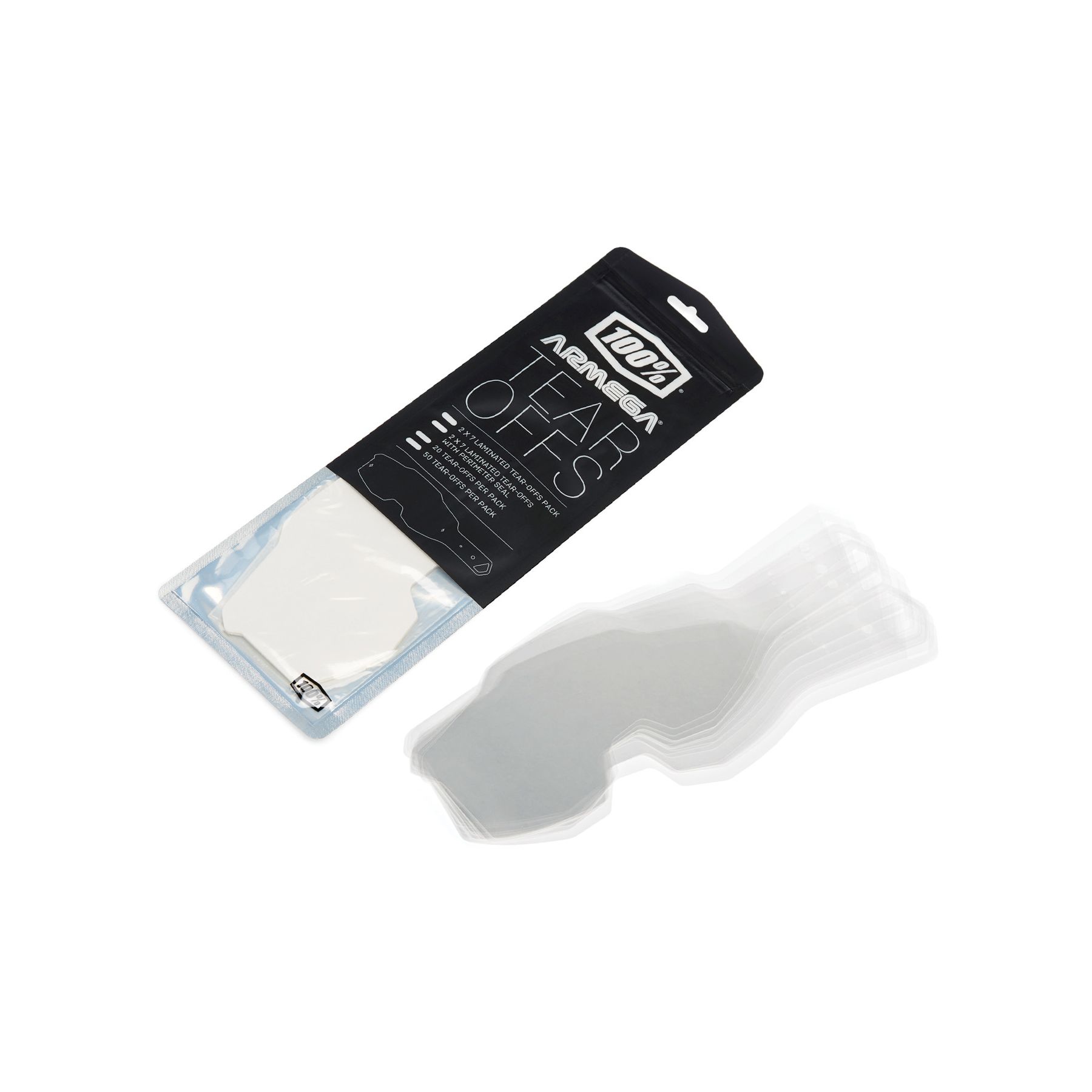 100 Goggle Tear-Offs For Armega Goggles