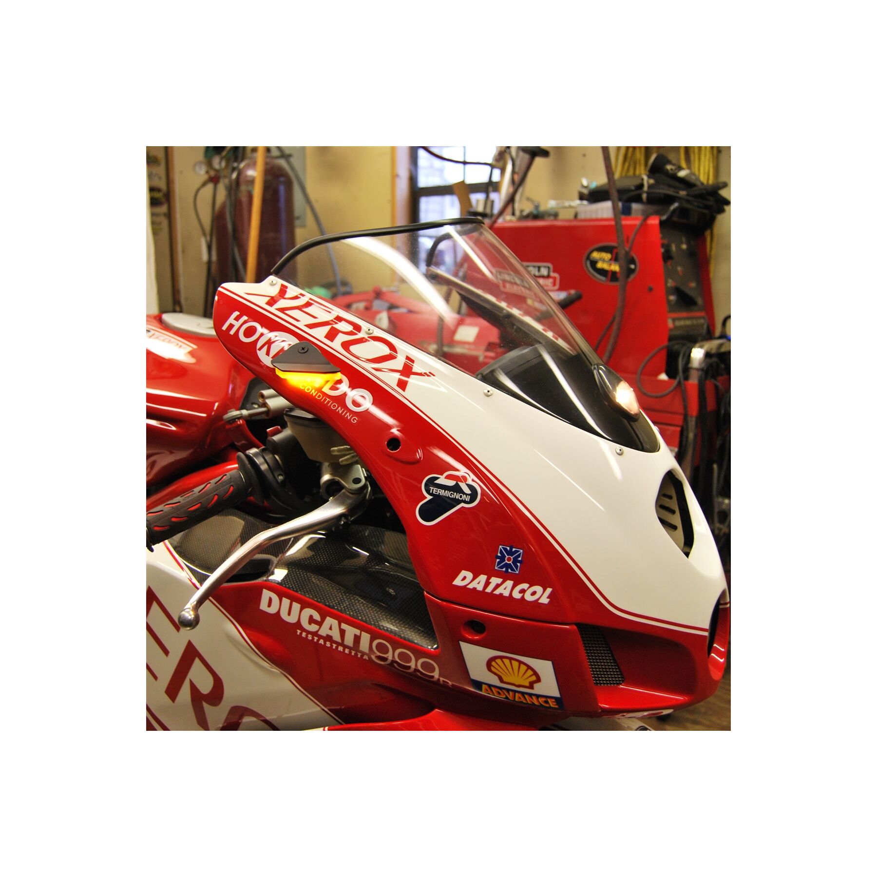 New Rage Cycles Mirror Block Off LED Turn Signals Ducati 999 2003-2006