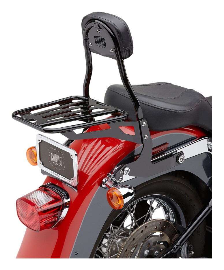 Cobra Round Detachable Backrest For Harley Softail 2000-2017 13 1/2" Tall