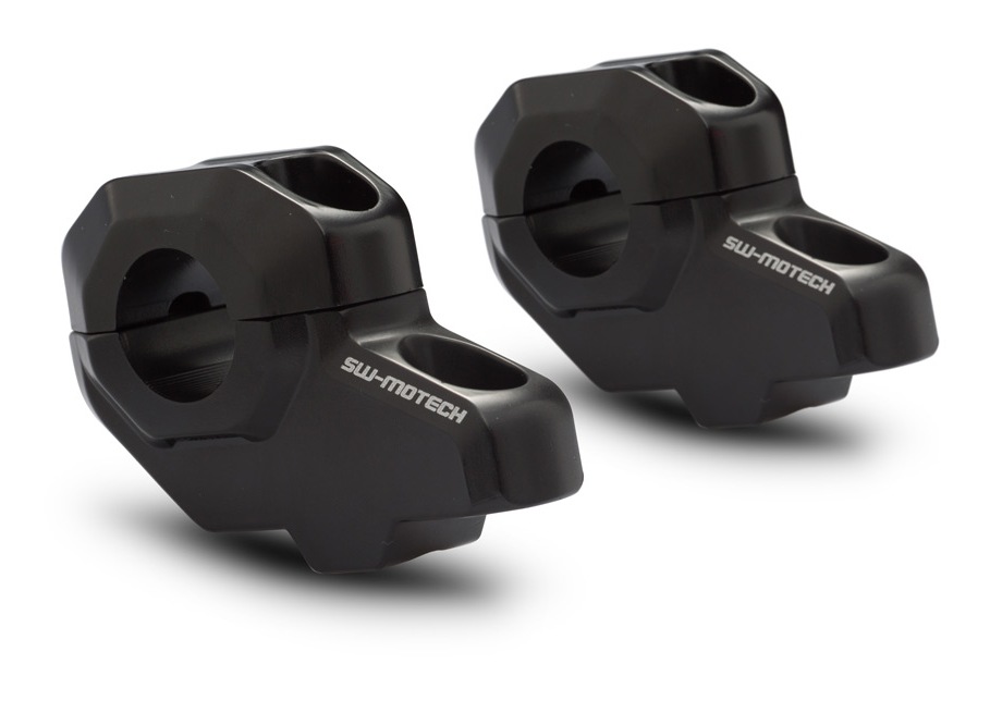 SWMOTECH 1 1/8" Barback Offset Handlebar Risers RevZilla