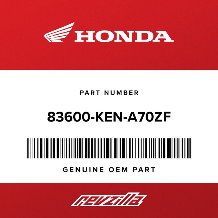 Honda 83600-KEN-A70ZF COVER ASSY., R. SIDE *R101CU* (WL) (CANDY