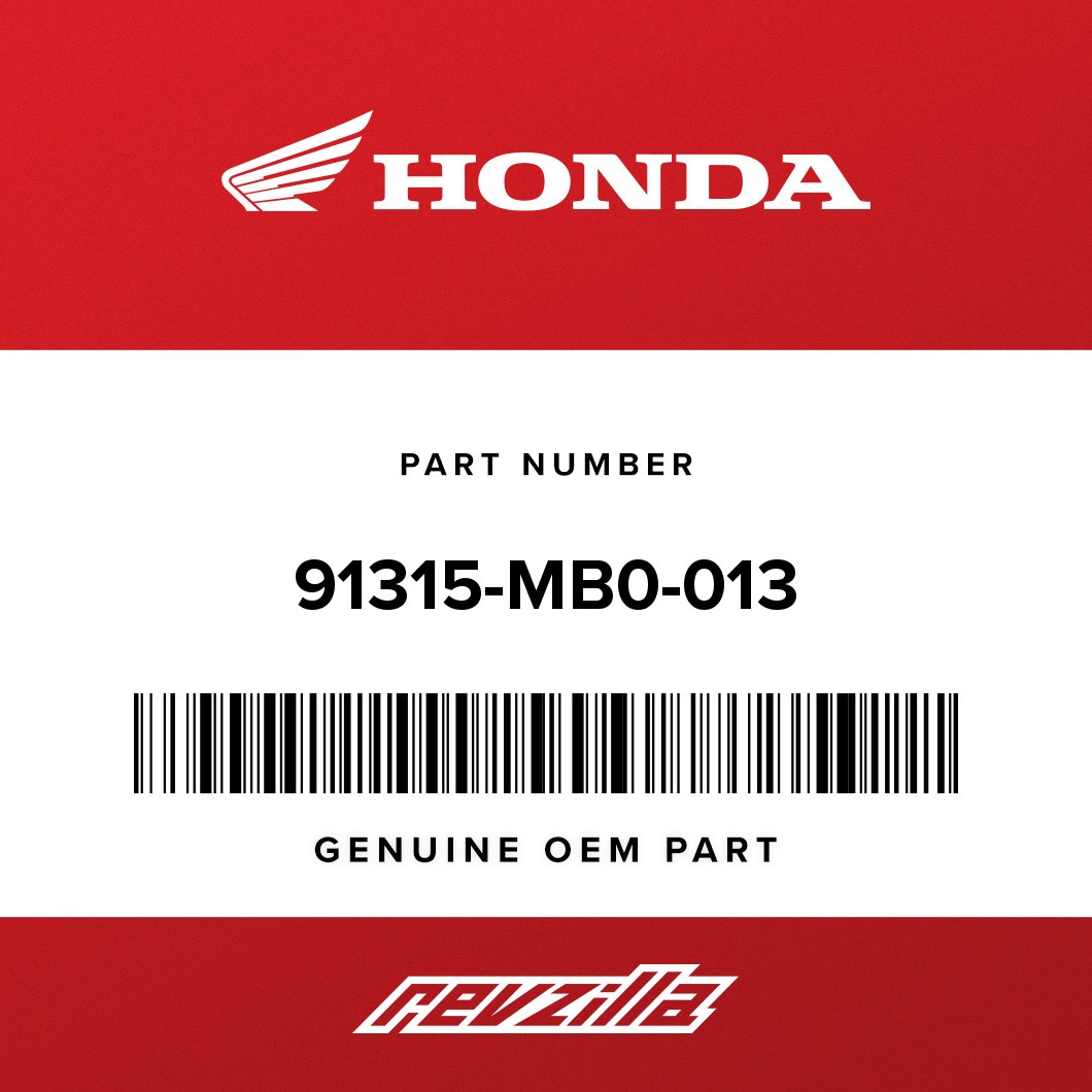 Honda 91315-MB0-013 SEAL, WATER PIPE - RevZilla