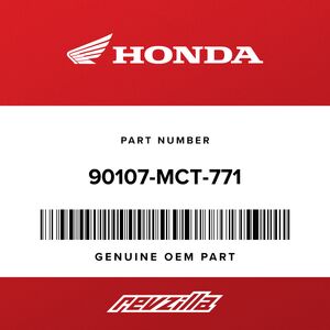 MACOページ Honda 90107-MCT-771 SCREW, OVAL (6X35) - RevZilla
