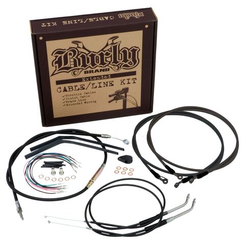 Burly Handlebar Cable Installation Kit For Harley FXD w/ ABS 2012-2017