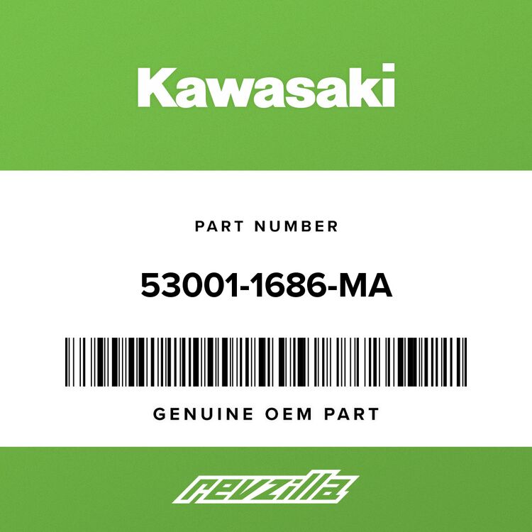 Kawasaki 53001-1686-MA SEAT-ASSY, FR, BLACK - RevZilla