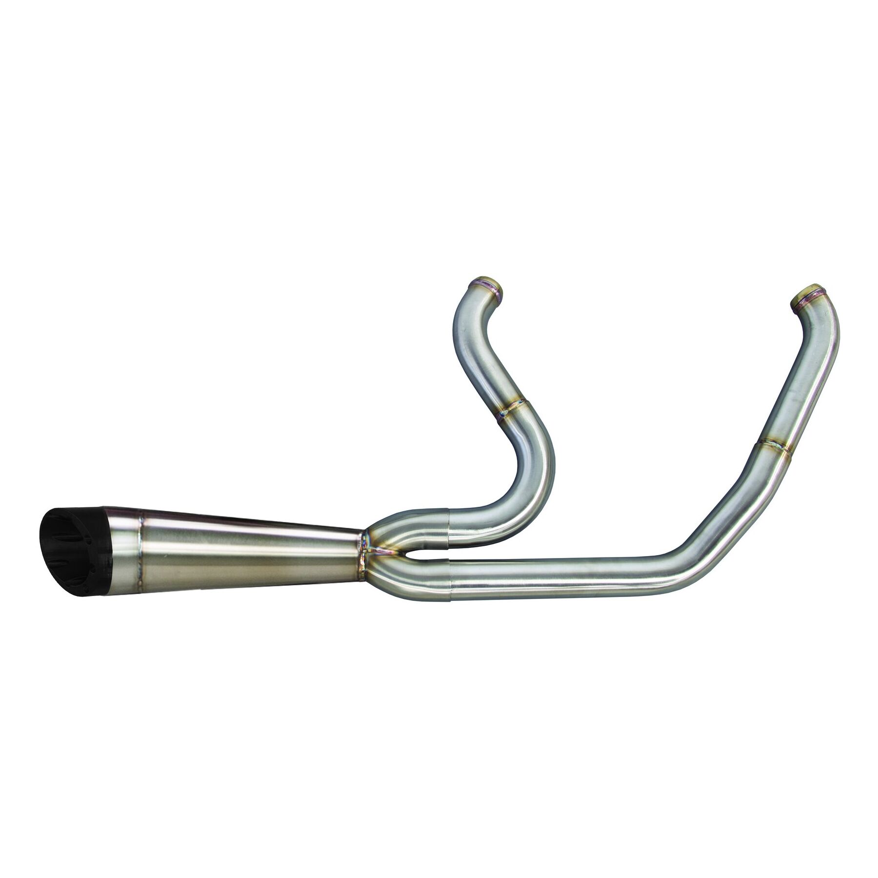 Two Brothers Turnout 2-Into-1 Shorty Exhaust For Harley Dyna 2006-2017