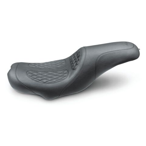 Mustang Perewitz Signature Series Fastback Seat For Harley Touring With Yaffe Tank 2008-2025