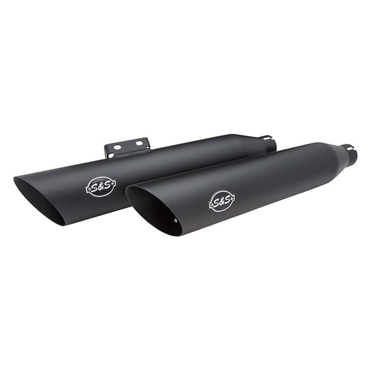 S&S Cycle Slash Down Slip-On Mufflers For Harley Softail 2018-2024 N/A