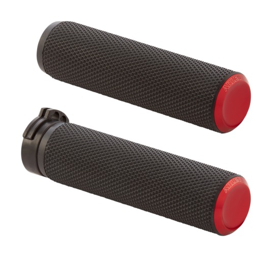 Arlen Ness Anodized Knurled Grips For Harley With Throttle by Wire N/A