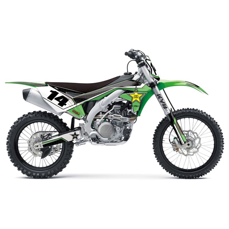 Factory Effex Rockstar Shroud / Airbox Graphics Kit Kawasaki KX250F 2009-2012