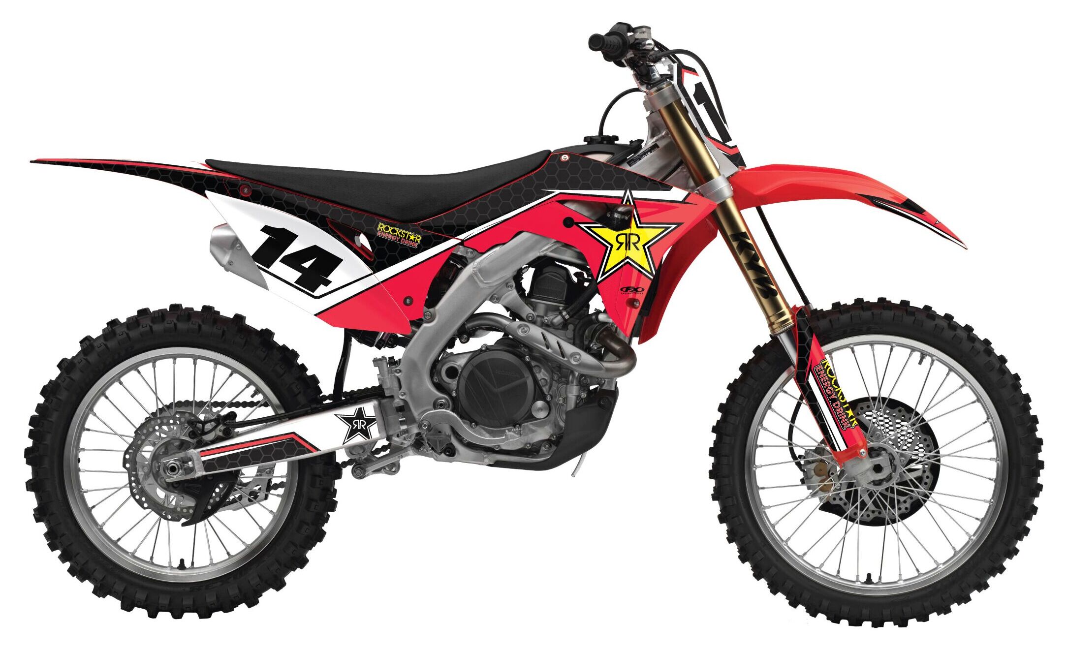 Factory Effex Complete Rockstar Graphics Kit Honda CRF50F 20132025