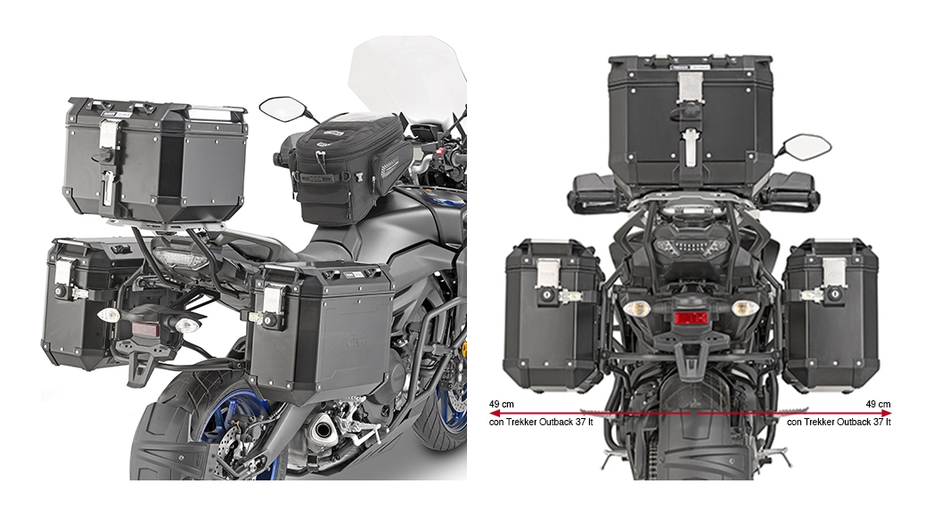 Givi PL2139CAM Side Case Racks For Outback Side Cases Yamaha Tracer 900 / GT 2019-2020 undefined