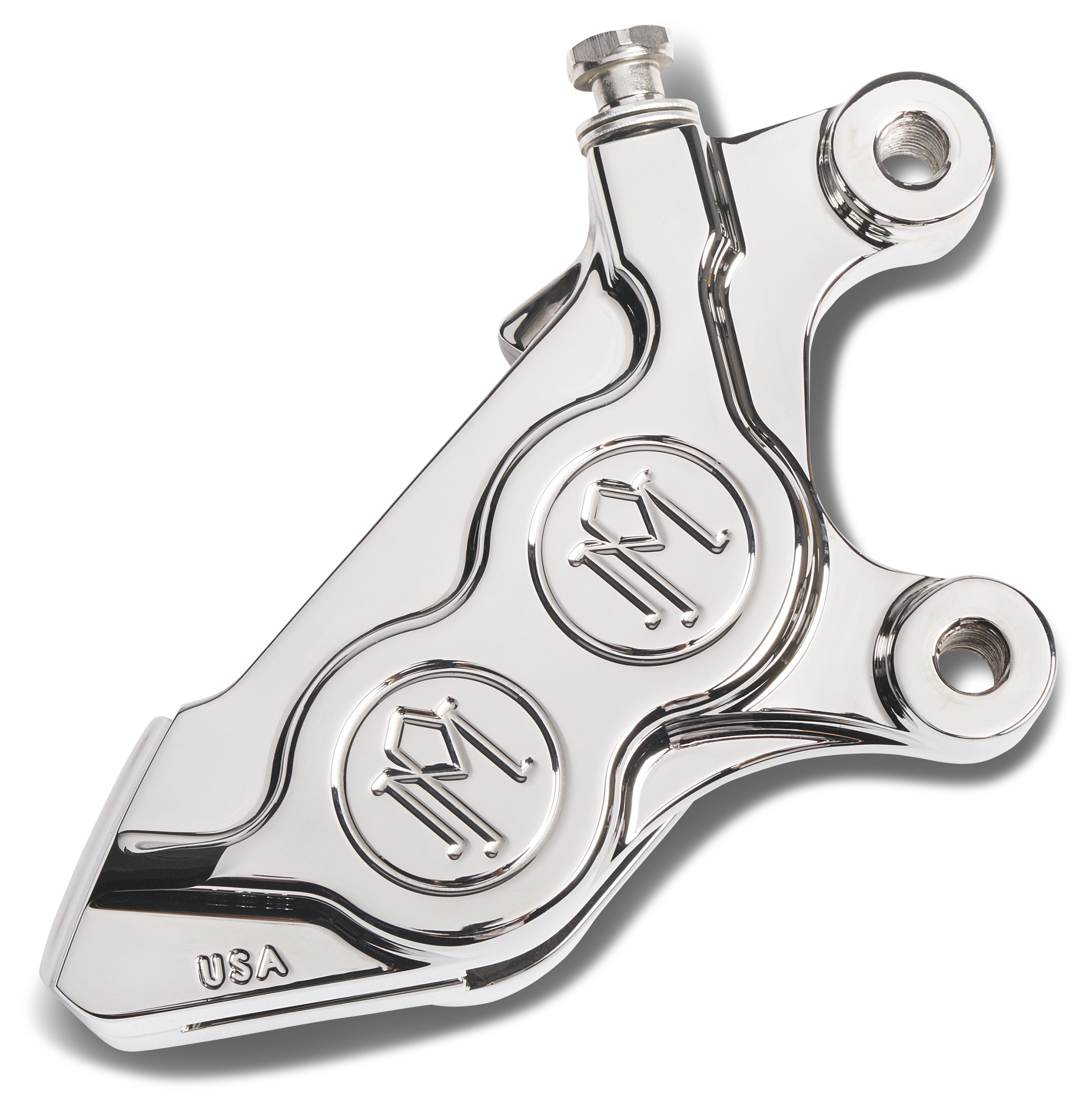 Performance Machine 4 Piston Front Caliper for Harley 2008-2025 Left Side