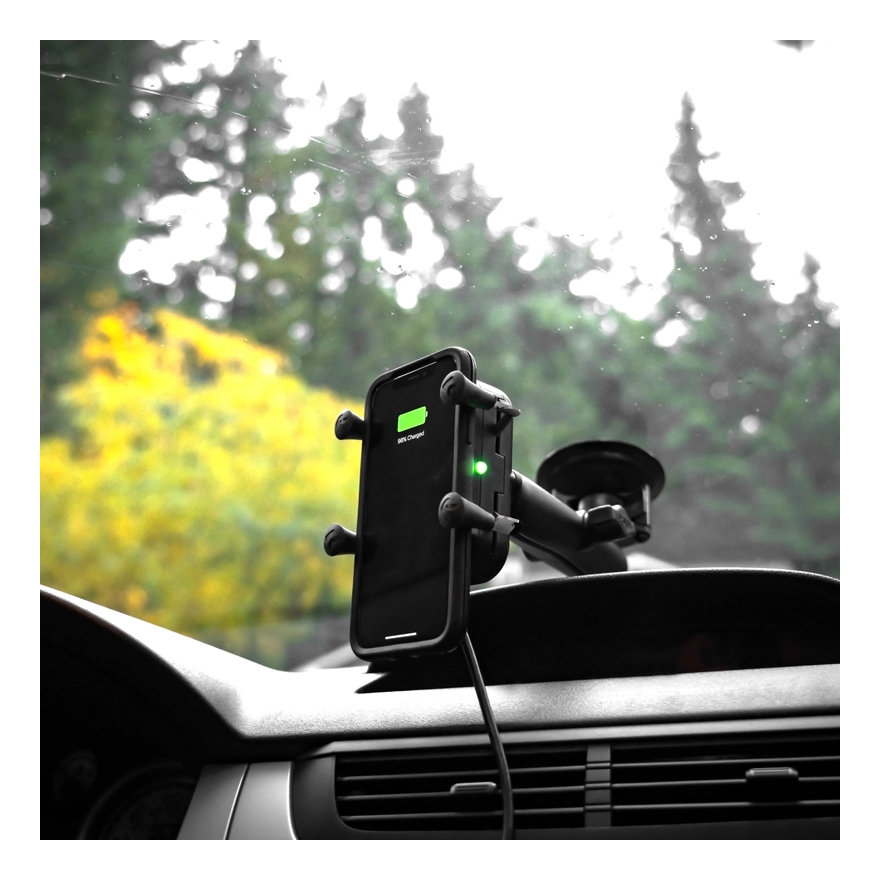 RAM Mounts Suction Cup X-Grip Mount With Wireless Charging