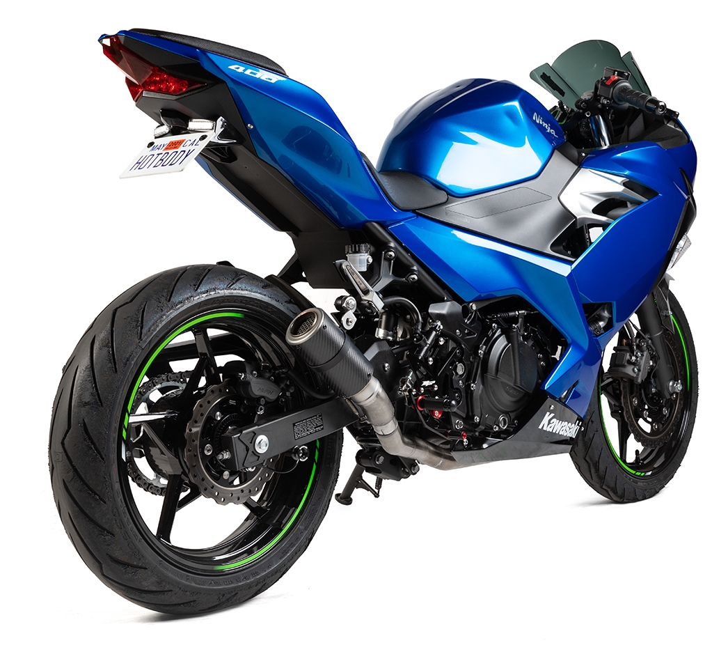 Hotbodies Racing Stinger Slip-On Exhaust Kawasaki Ninja 400 2018