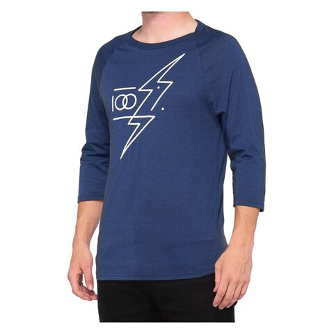 100% Helgi 3/4 Tech T-Shirt (LG)