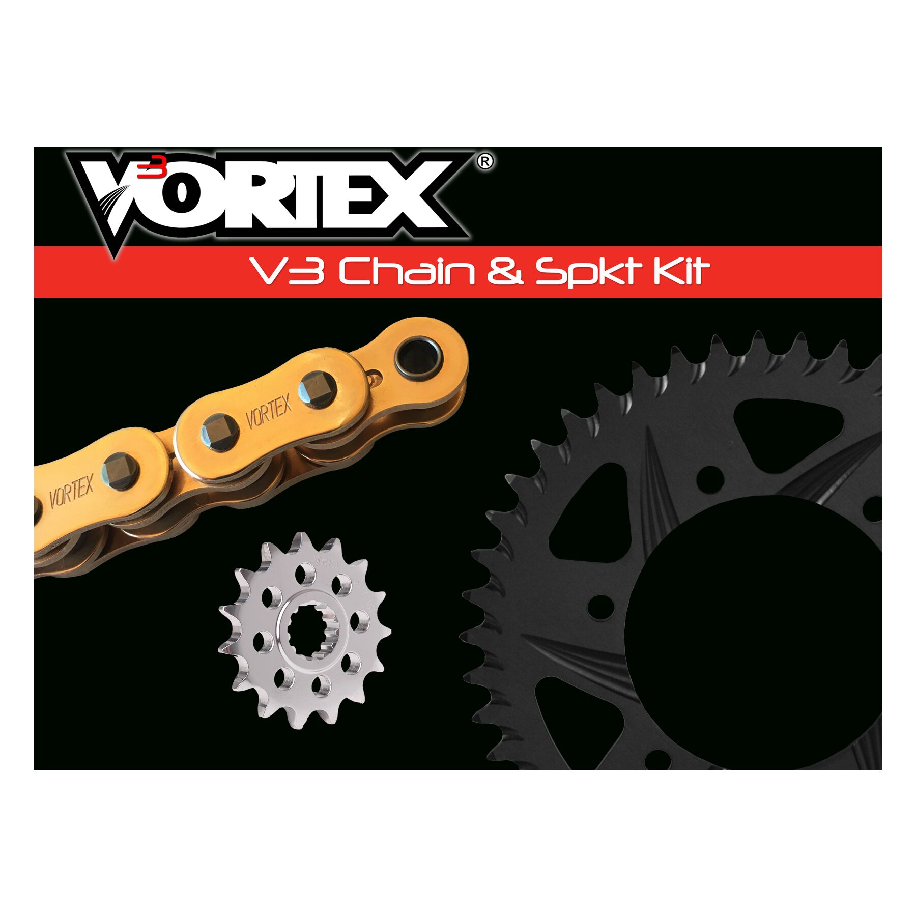 Vortex V3 SSA Chain And Sprocket Kit Yamaha FZ-09 / MT-09 / FJ-09 / XS