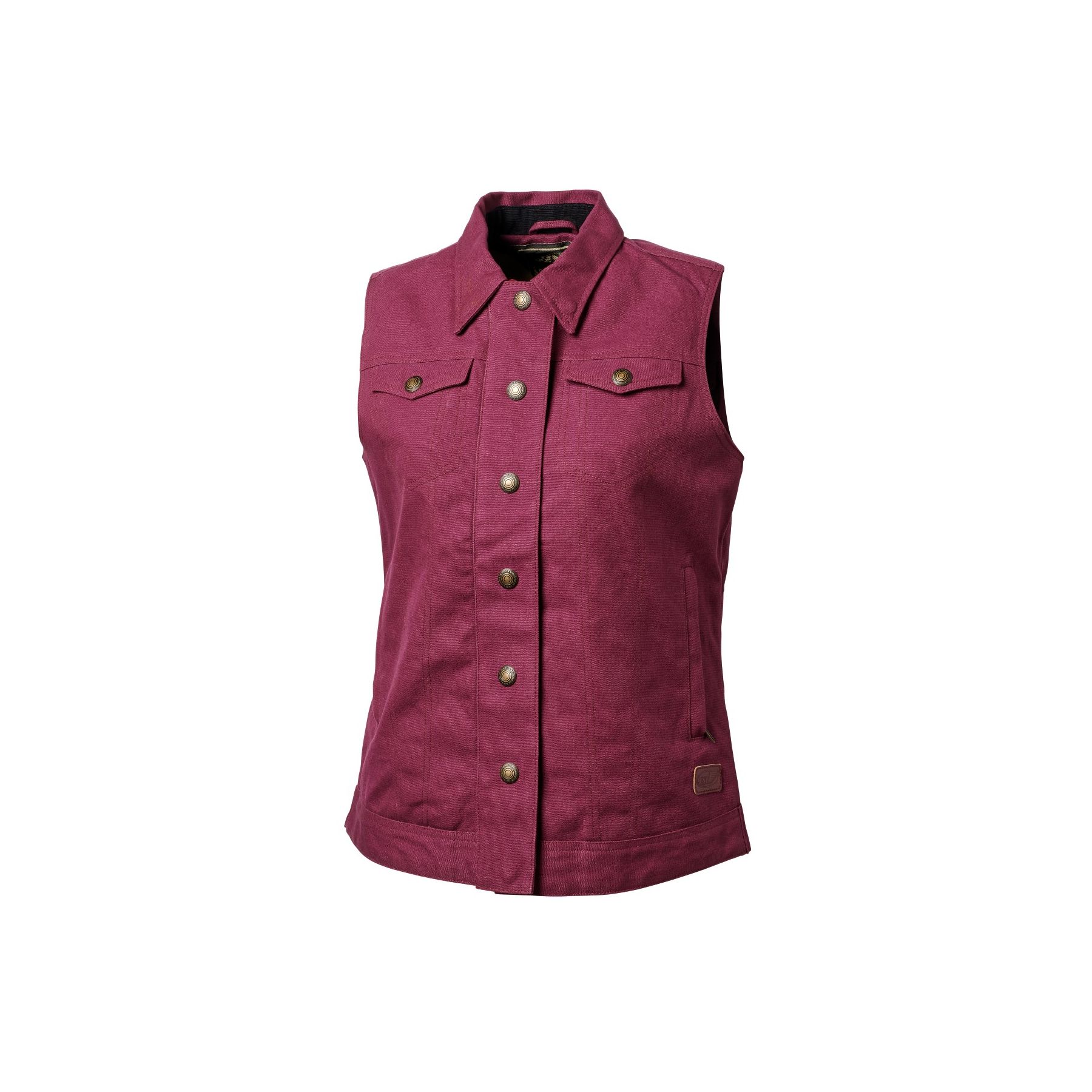 Roland Sands Hayden Women's Vest - Merlot (SM)