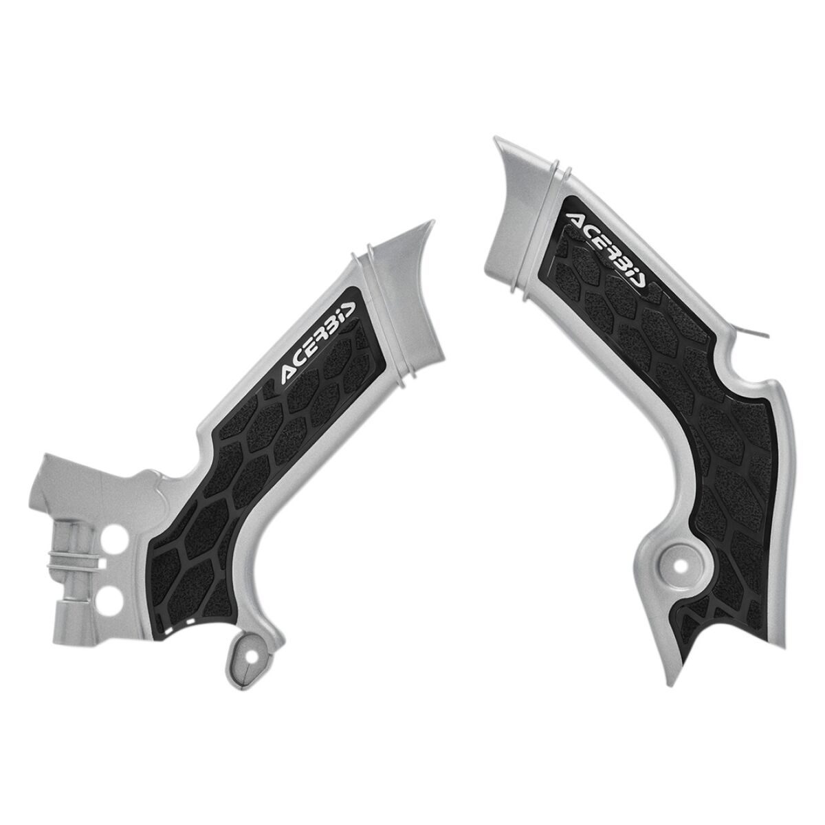 Acerbis XGrip Frame Guards Silver/Black KAWASAKI KX450F 20122015