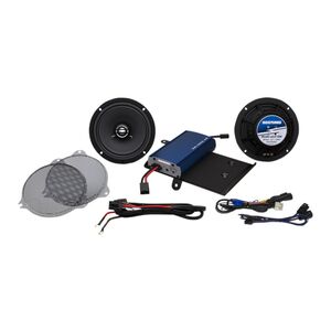 Hogtunes G4 Front Speakers And 225 Watt Amp Kit For Harley Touring 2014-2025