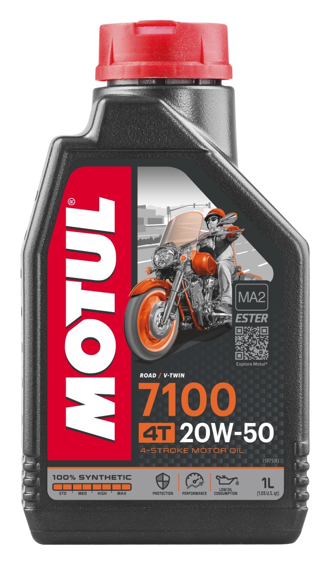 Motul 7100 4T Synthetic Engine Oil 20W50 1 Liter