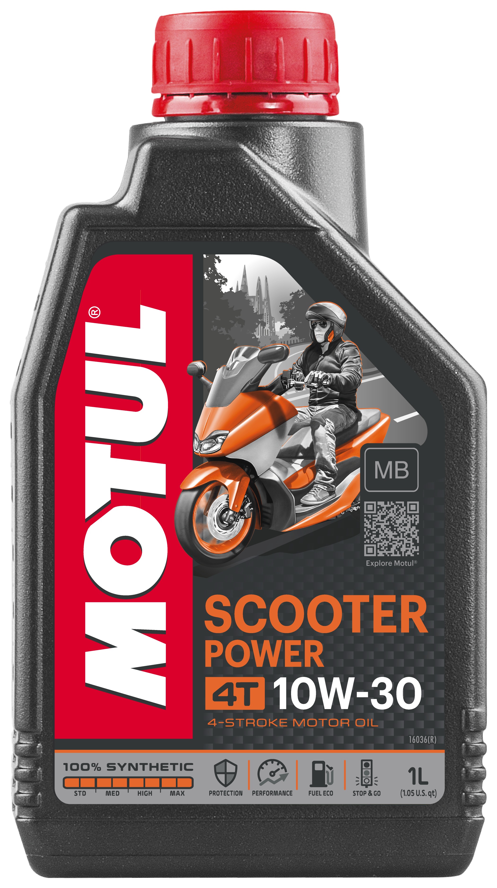 Motul Scooter Power 4T Engine Oil 10W30 1 Liter