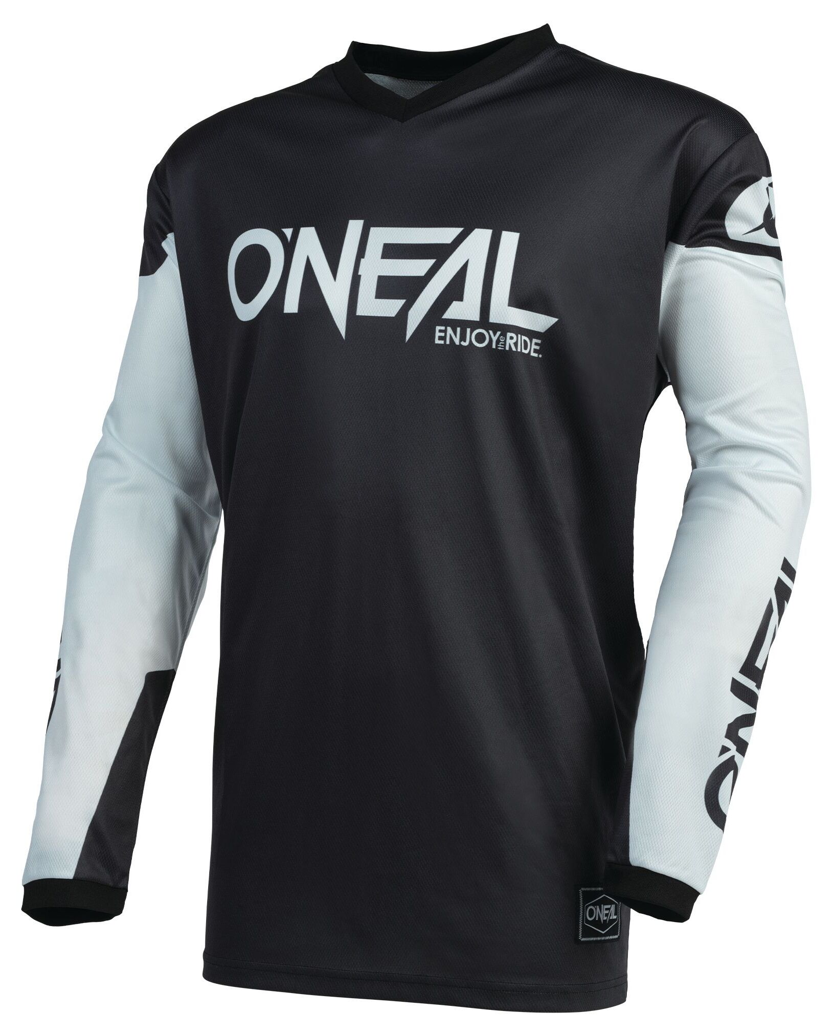 O'NEAL Element Jersey Threat Unisex-Adult Jersey, Black, XL, gray/black, XL