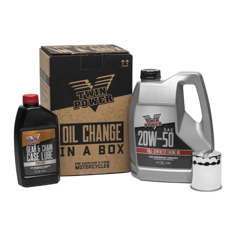 Twin Power Synthetic Oil ChangeInABox For Harley Sportster 19862022