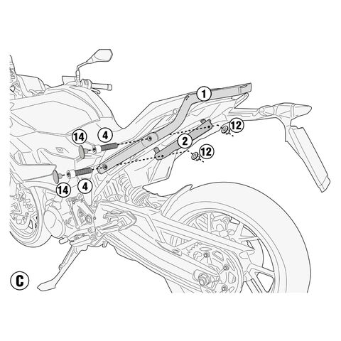 Givi 5137FZ Top Case Support Brackets BMW F900XR 2020-2024