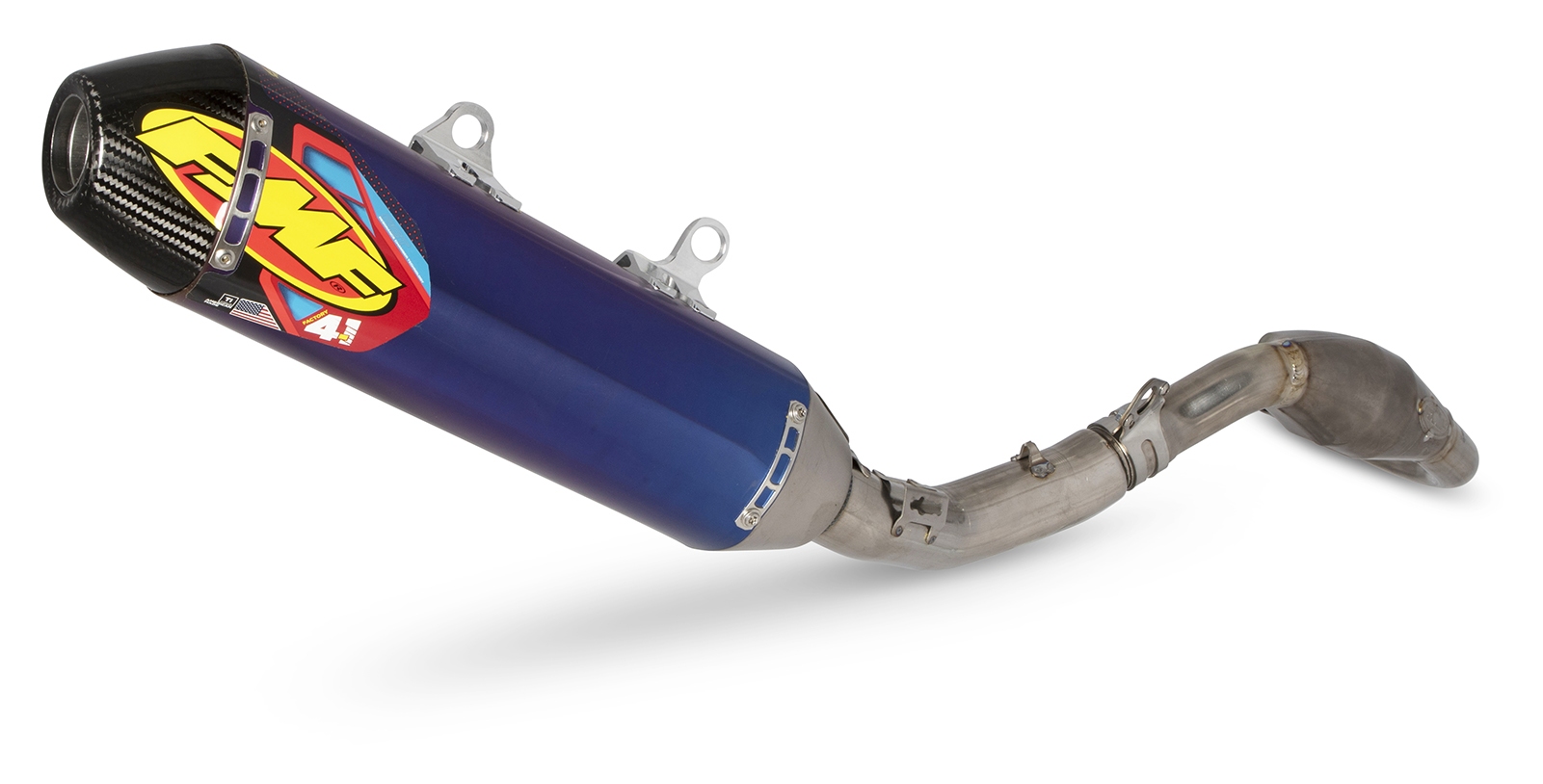 FMF Factory 4.1 RCT Titanium Anodized Full System w/ Carbon End Cap