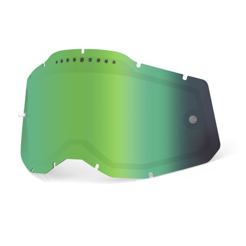 100% Racecraft 2 / Accuri 2 / Strata 2 Replacement Vented Dual Pane Lens - Mirrored