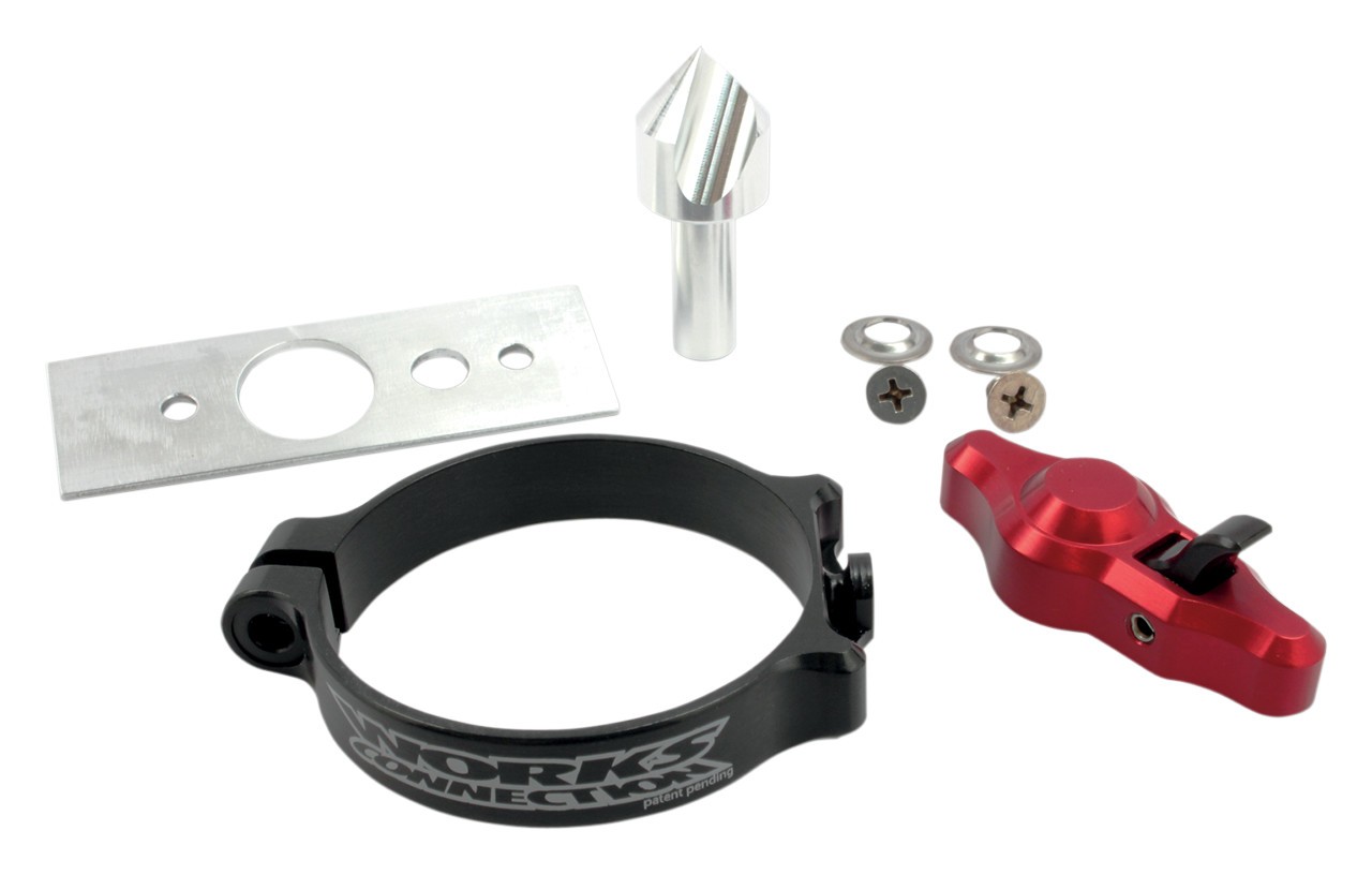 ◇CRF450R/RX '17-'18 WORKS CONNECTION/ワークスコネクション ラジエターブレース/ラジエターガード BLACK 展示品 (WC18-B708) Factory Connection Linkage⁄Shock Modification (2021-2022 Honda