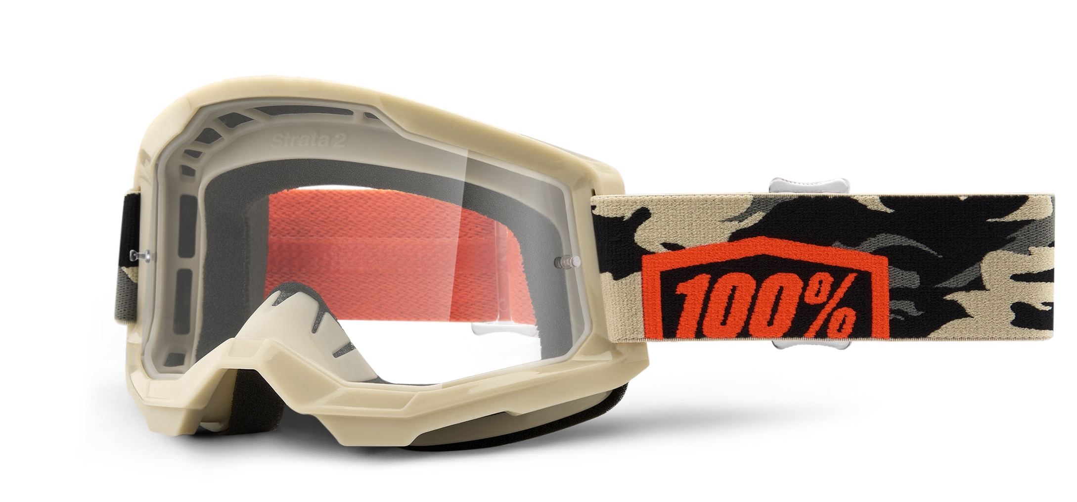 Kombat/Clear 100% Strata 2 Goggles