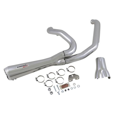 Bassani Road Rage 2-Into-1 Shorty Exhaust For Harley Touring 2017-2026