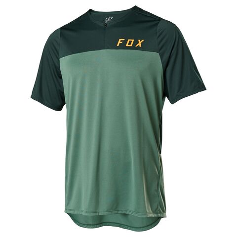 Fox Racing Flexair Zip Short Sleeve MTB Jersey (SM)