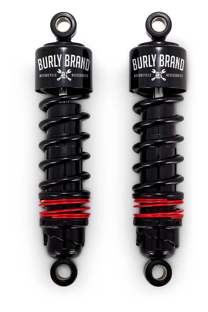 Burly Slammer Plus Shocks For Harley Dyna 1991-2017 10 1/2" Length