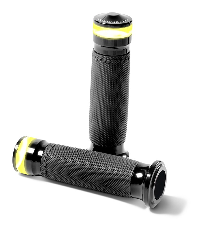 Performance Machine Vision Contour LED Turn Signal Grips Harley Fly-By-Wire Throttle