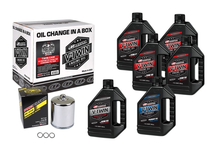 Maxima V-Twin Complete Oil Change Kit For Harley Twin Cam 1999-2017 N/A