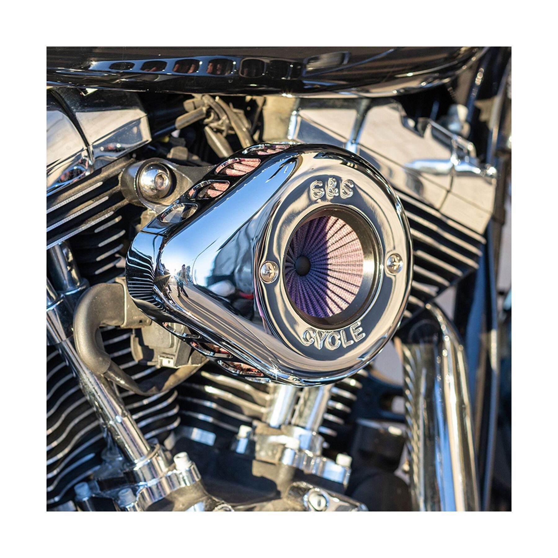 S&S Cycle Teardrop Air Stinger Air Cleaner Kit For Harley Twin Cam w/