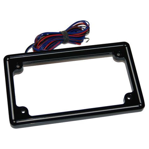 Letric Lighting Co. Perfect Plate License Plate Frame For Harley