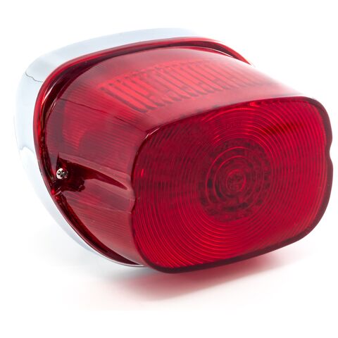 Letric Lighting Co. Squareback LED Taillight w/ Integrated Turn Signals For Harley 1984-1999
