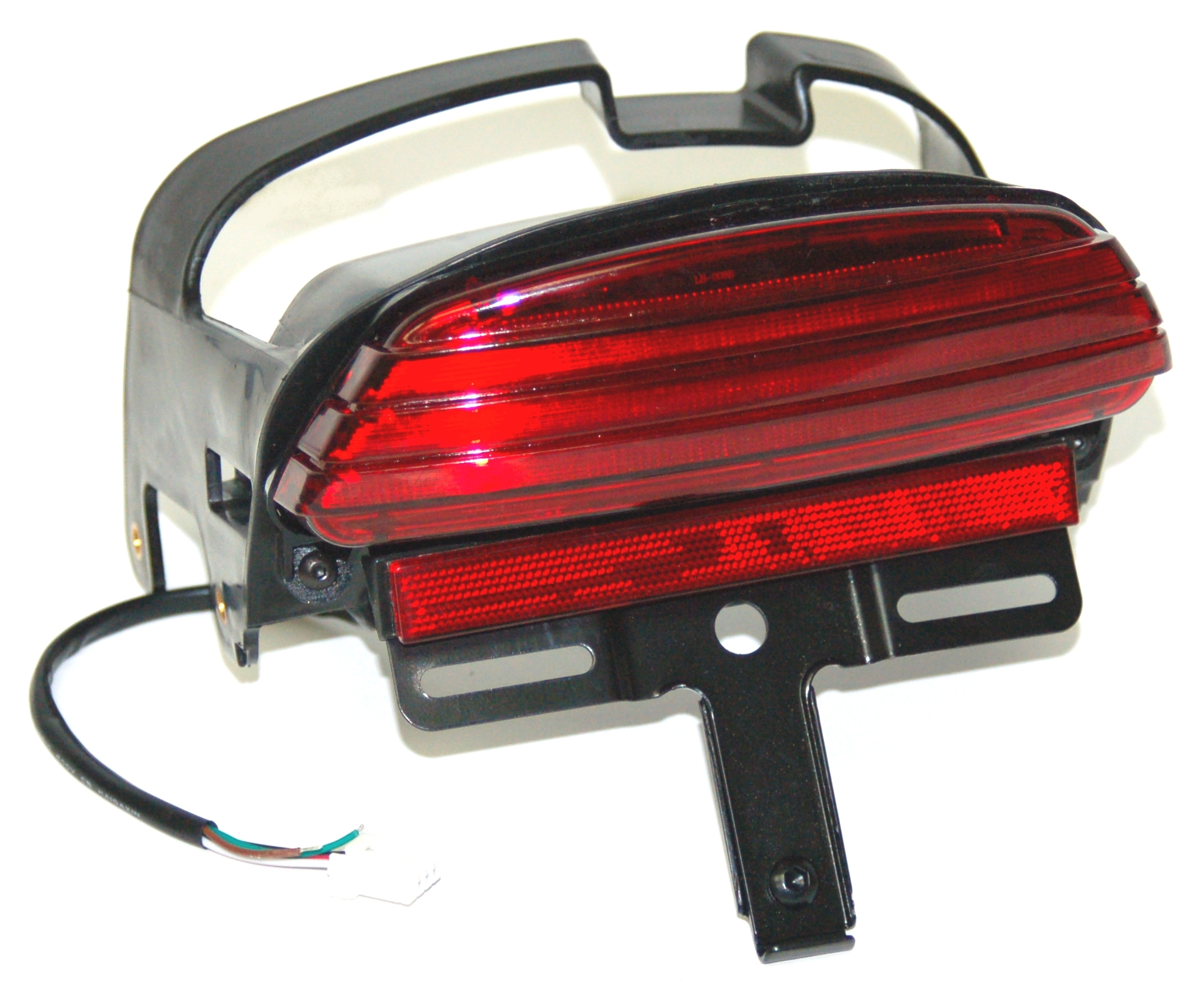 Letric Lighting Co. LED Taillight w/ Integrated Turn Signals For Harley Softail 2006-2017 Red Lens