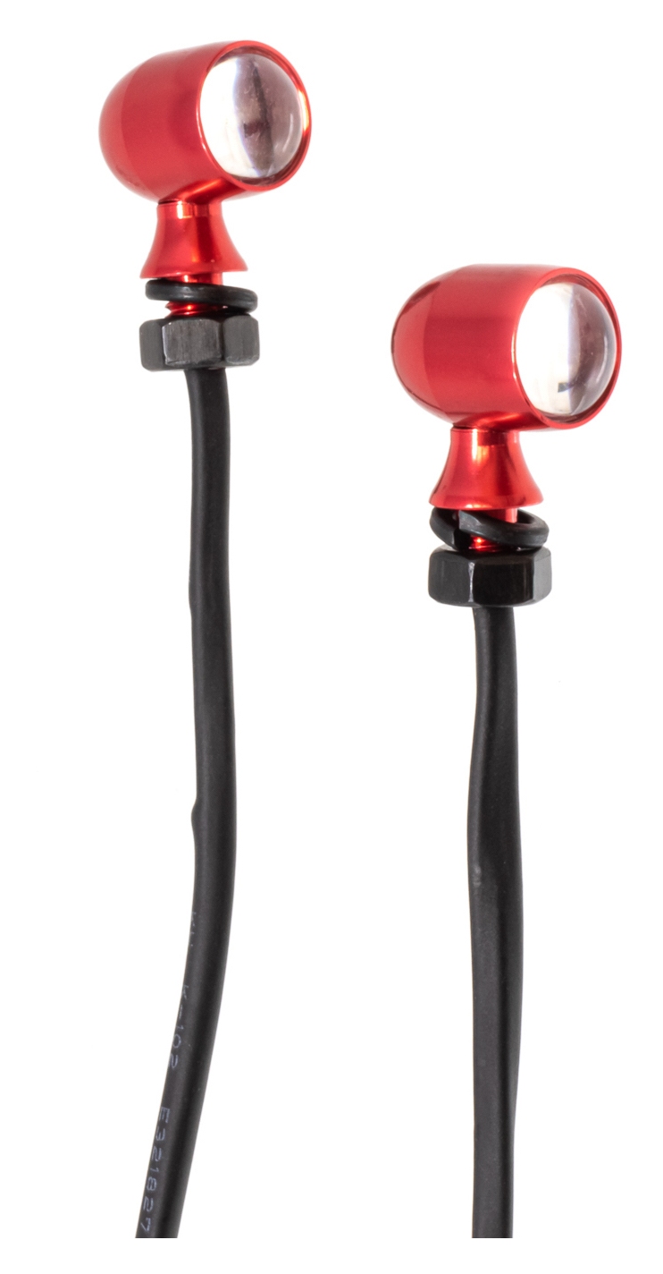 Letric Lighting Co. 45 Caliber LED Mini Marker Lights, Red Running / Red Turn Signal N/A