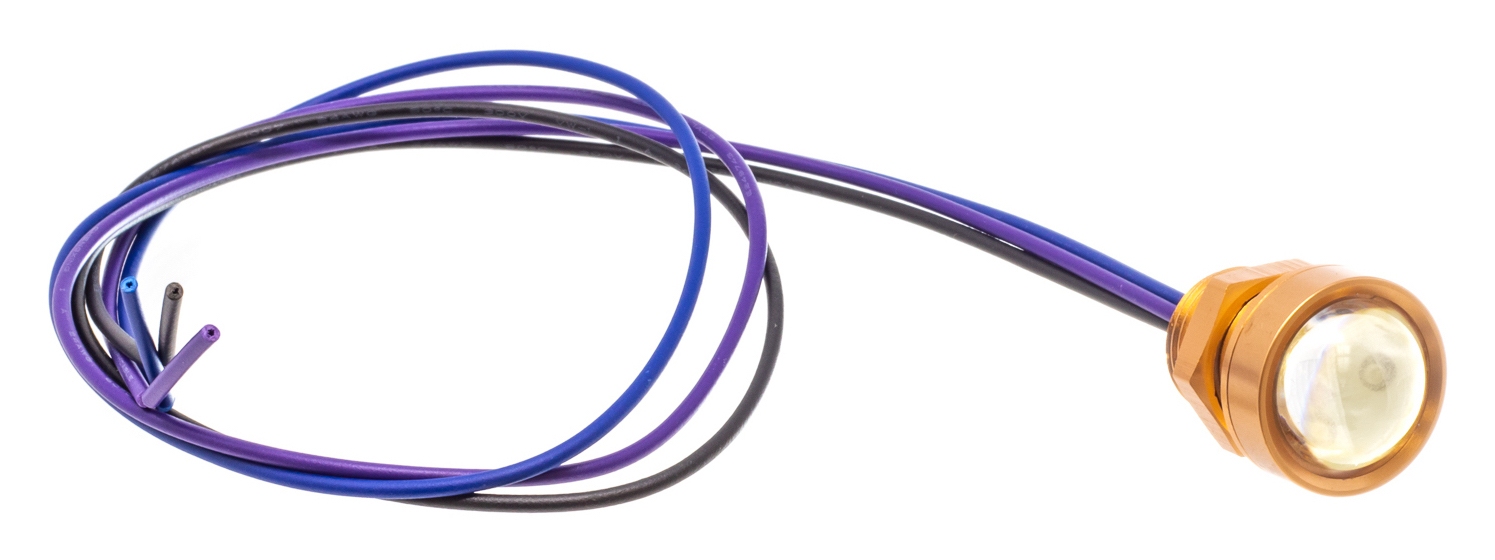 Letric Lighting Co. Royal Flush G2 LED Marker Lights / 9/16" Diameter Red 2 wire